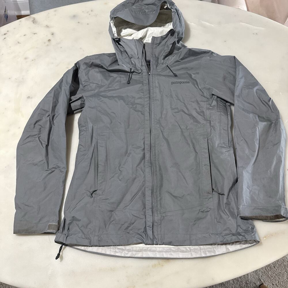 Patagonia Women’s M Torrentshell 3L Rain Jacket Gray Waterproof Hooded 83801